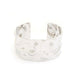 Wide Hammered Metal Cuff Bracelet