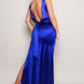 Sleeveless Deep V Low Back Bow Maxi Dress