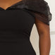 Mesh Off The Shoulder Plus Size Jumpsuit