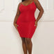Rhinestone Body Plus Size Mini Dress