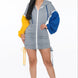 Detachable Zipper Mini Dress