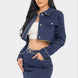 Embroidered cropped shirt set