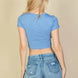 Short Sleeve Roundneck Crop Top