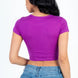 Short Sleeve Roundneck Crop Top