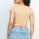 Short Sleeve Roundneck Crop Top