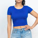 Short Sleeve Roundneck Crop Top