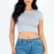 Short Sleeve Roundneck Crop Top