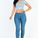 Short Sleeve Roundneck Crop Top