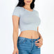 Short Sleeve Roundneck Crop Top