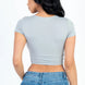 Short Sleeve Roundneck Crop Top