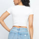 Short Sleeve Roundneck Crop Top