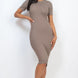 Ribbed Bodycon Midi Dress