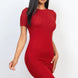 Ribbed Bodycon Midi Dress
