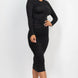 Ruched Long Sleeve Midi Dress