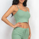 Ribbed Crop Cami Top & Shorts Set