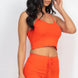 Ribbed Crop Cami Top & Shorts Set