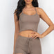 Ribbed Crop Cami Top & Shorts Set