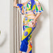 Front Ruched V-neck Midi Dress