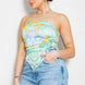 Strapless Satin Effect Scarf Top