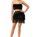 Fringe Metallic Skirt
