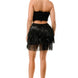 Fringe Metallic Skirt