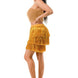 Fringe Metallic Skirt
