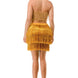 Fringe Metallic Skirt