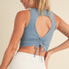 Corset Inspired Cropped Tank Top