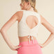 Corset Inspired Cropped Tank Top