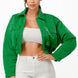 Shiny Puffer Bomber Jacket