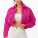Shiny Puffer Bomber Jacket