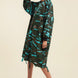 Camouflage Printed Midi Dress With Rings