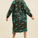 Camouflage Printed Midi Dress With Rings