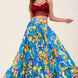 Printed Maxi Skirt With Pockets