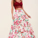 Printed Maxi Skirt With Pockets