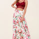 Printed Maxi Skirt With Pockets
