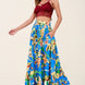 Printed Maxi Skirt With Pockets