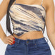 Mesh Print Top