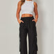 Linen Wide Leg Cargo Pants