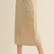 Cargo Skirt With Drawstring Midi Skirt