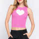 Sleeveless Heart Spring Sweater Top