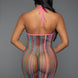 Rainbow Halter Minidress
