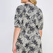 Plus Botanical Print Front Tie Dress