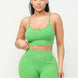 Washed Seamless Basic Tank Top And Shorts Set