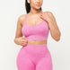 Washed Seamless Basic Tank Top And Shorts Set