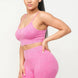Washed Seamless Basic Tank Top And Shorts Set