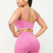 Washed Seamless Basic Tank Top And Shorts Set