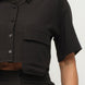 Front Button Down Side Pockets Top And Shorts Set