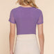 Short Slv 2-ply Mesh Knit Top