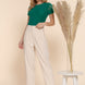 Short Slv 2-ply Mesh Knit Top